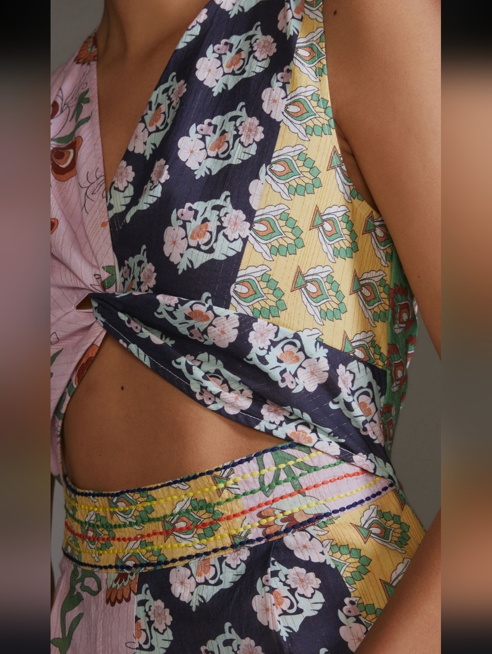 NWT Llani + Anthropologie Printed Jumpsuit size M - Picture 2 of 11
